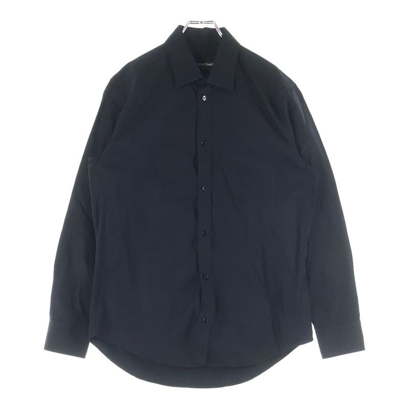 Balenciaga 17AW Archetype Cotton Long Sleeve Shirt Black 485988 Tcb110