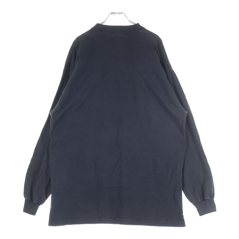 Balenciaga 23AW Logo Embroidery Vintage Processing Long Sleeve T-shirt Long