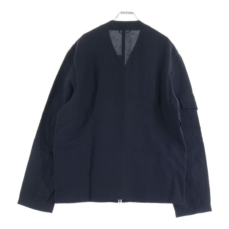 Hermes Zip-up V-neck Cardigan Black