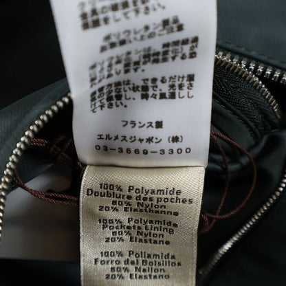 Hermes Technical Satin Straight Jacket Khaki