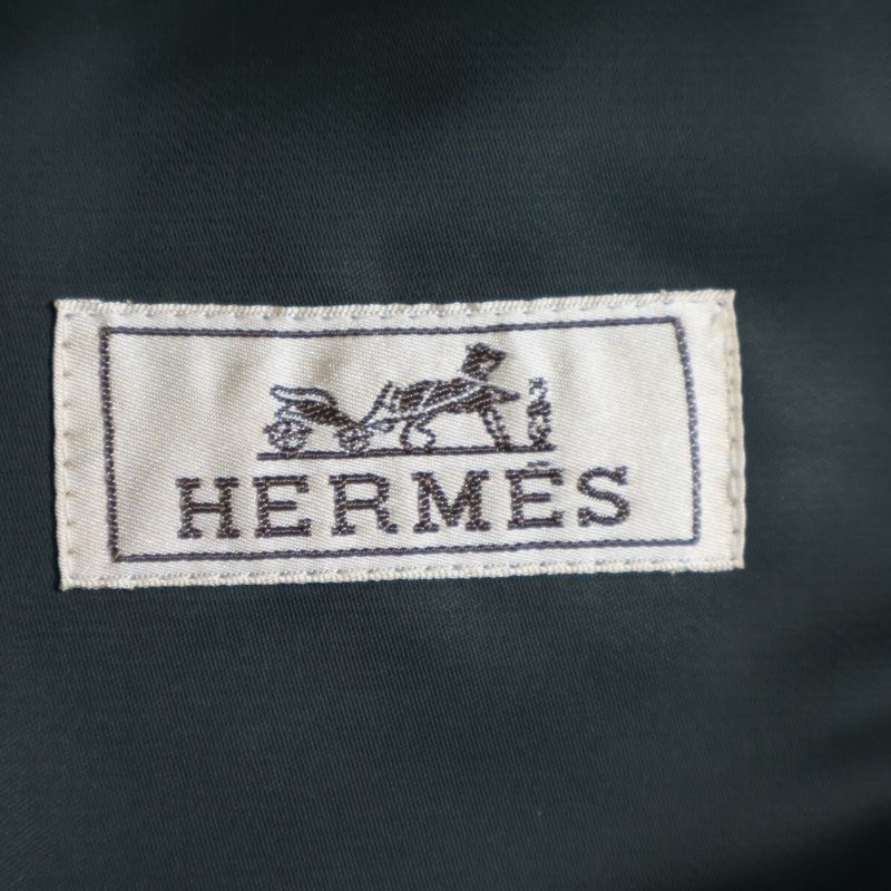 Hermes Technical Satin Straight Jacket Khaki