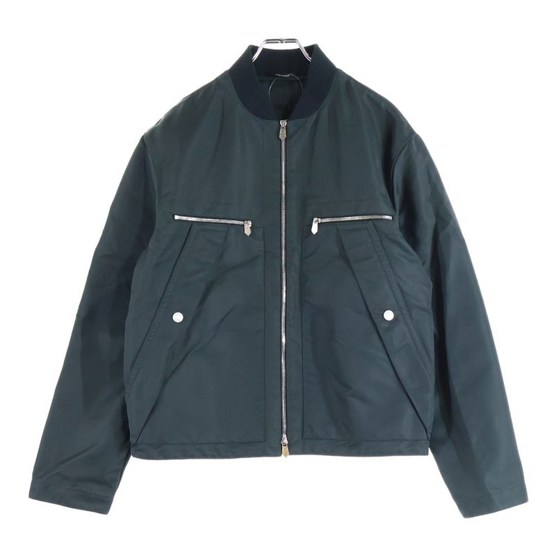 Hermes Technical Satin Straight Jacket Khaki