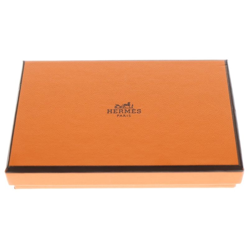 Hermes Calvi Rose Sakura Chevre Coin Case Wallet Accessory Pouch Pink Leather D