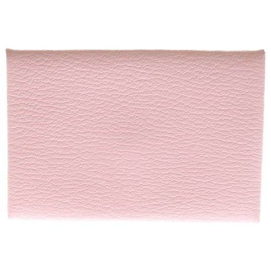 Hermes Calvi Rose Sakura Chevre Coin Case Wallet Accessory Pouch Pink Leather D