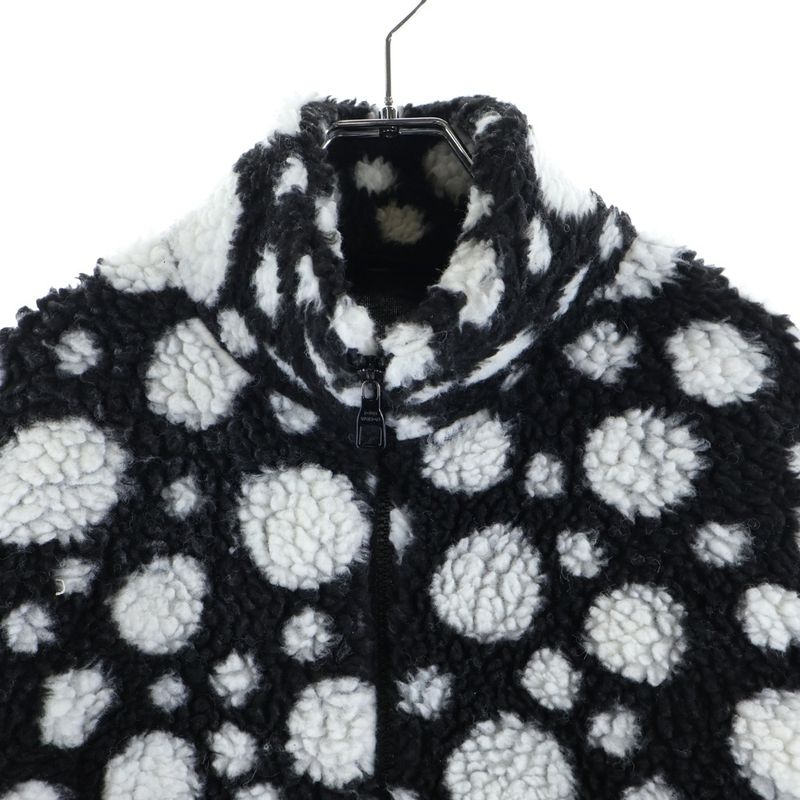 Louis Vuitton 23SS ×YK Yayoi Kusama Infinity Dot Boa Fleece Zip Up Jacket