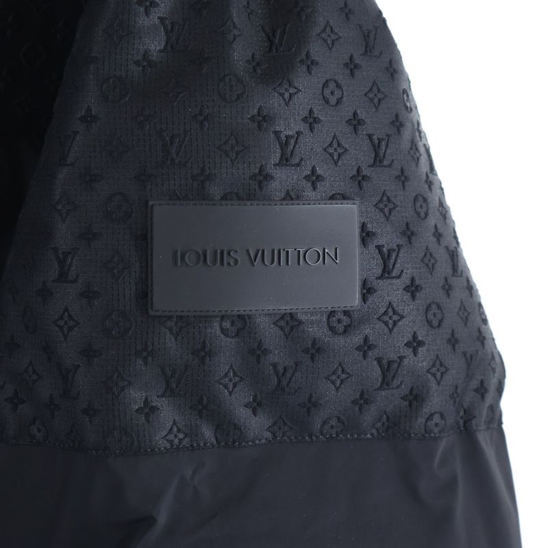 Louis Vuitton 25SS Monogram Jacquard Cut Replacement Rubber Patch Logo Nylon