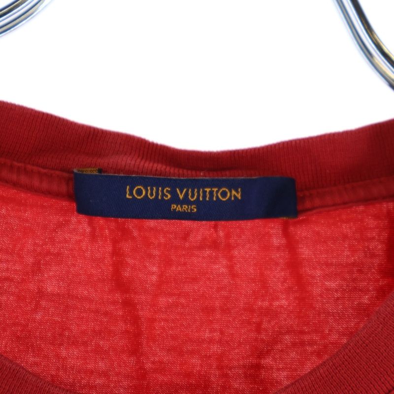 Louis Vuitton 20SS Logo Embroidery Crew Neck Short Sleeve T-shirt Cut And Sewn