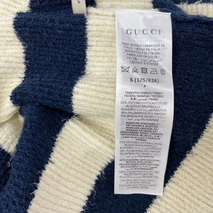 Gucci 742803 Navy X White Stripe Pull Over S