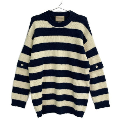 Gucci 742803 Navy X White Stripe Pull Over S