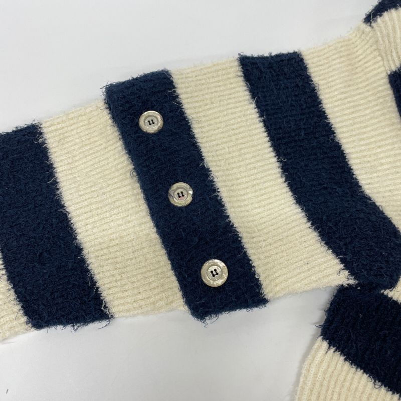 Gucci 742803 Navy X White Stripe Pull Over S