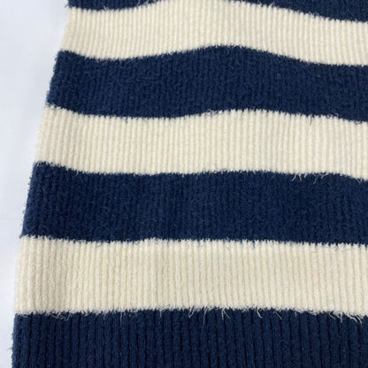 Gucci 742803 Navy X White Stripe Pull Over S