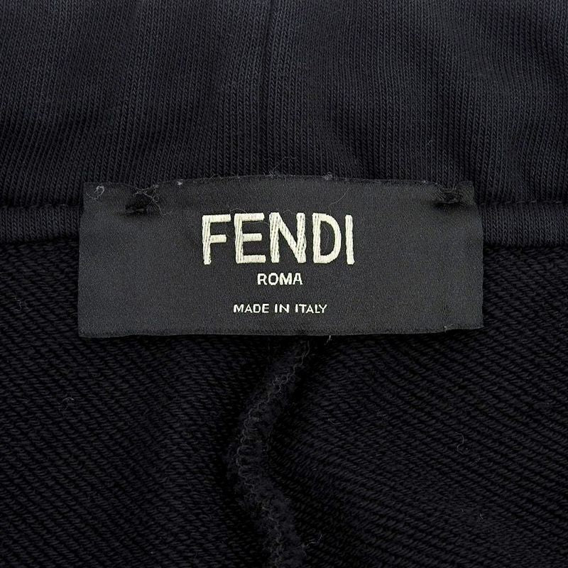 Fendi Cotton Sideline Pack Patch Track Pants Bottoms Men's Black 48