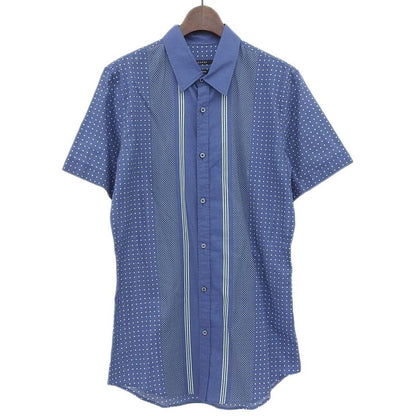 Gucci Tom Ford Period Dot Pattern Short Sleeve Shirt Tops Men's Blue 40 324812