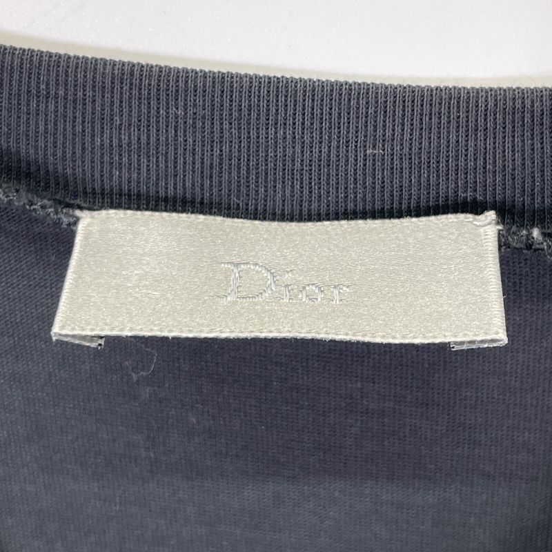 DIOR 123j000l0206 Black Short Sleeve Cut And Sewn XS