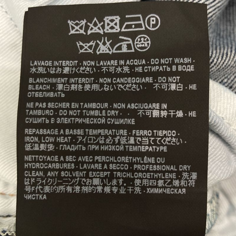 Saint Laurent Paris 527494 18 Years Indigo Crush Processing Denim Pants 30