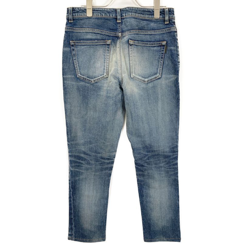 Saint Laurent Paris 527494 18 Years Indigo Crush Processing Denim Pants 30
