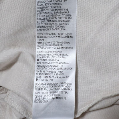 Balenciaga 24SS Unity Sports ICON Cropped Logo Embroidery Destroyed Crew Neck