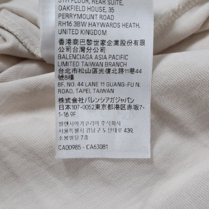 Balenciaga 24SS Unity Sports ICON Cropped Logo Embroidery Destroyed Crew Neck