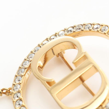 Dior Brooch CD Logo GP (gold Plated) Brooch Ladies Used A
