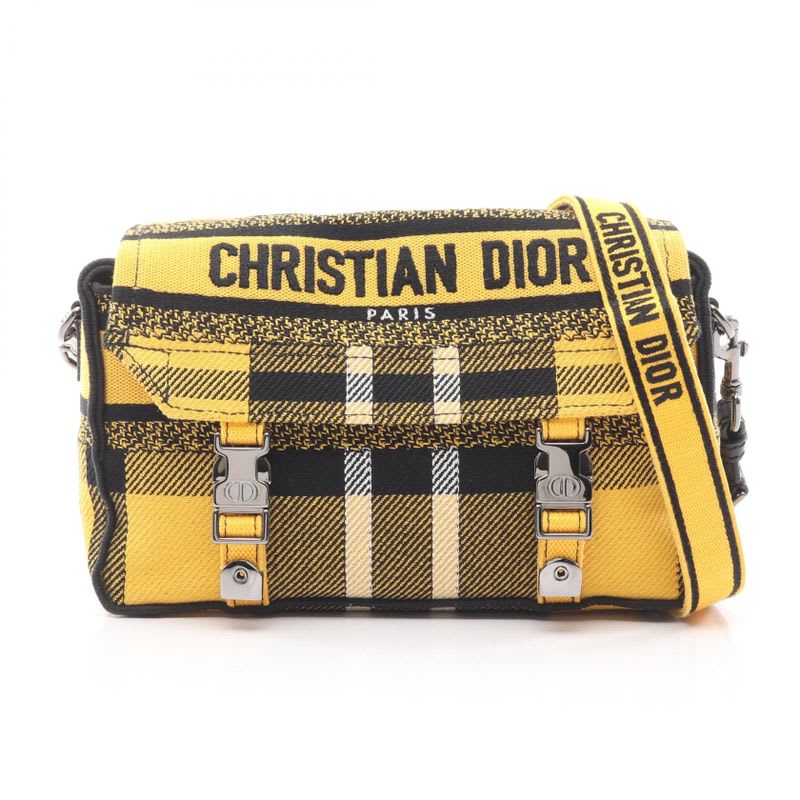 Dior Shoulder Bag Diorcamp Camp Small M1241brvy Yellow Canvas Diorcamp Bag