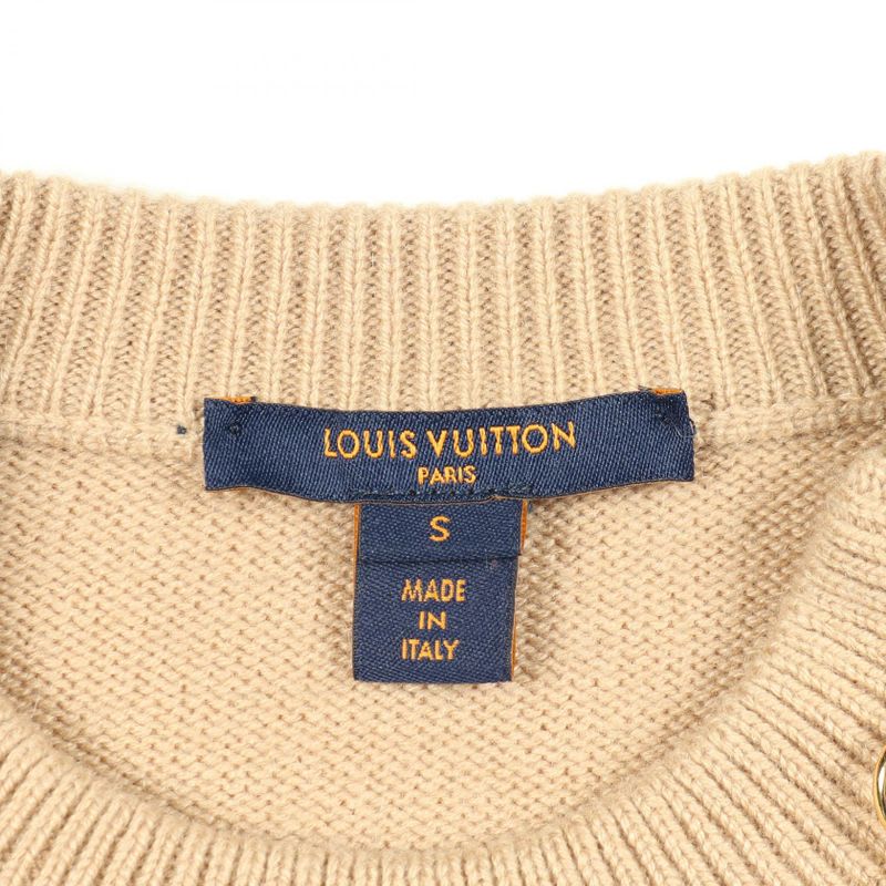 Louis Vuitton Knit Chain Detail Patch Sweater Rw222wfz 3fnkl 36 Cashmere Knit
