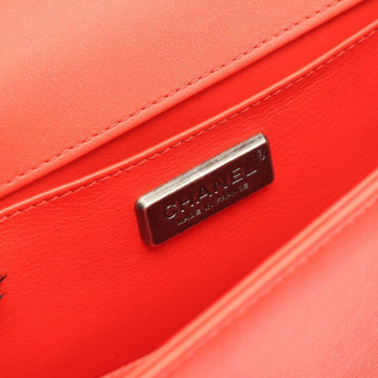 Chanel Shoulder Bag Boy Chanel Small Red Lambskin Boy Chanel Chain Shoulder