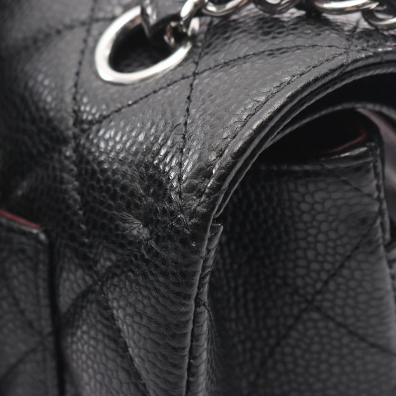 Chanel Shoulder Bag Matelasse W Flap A01113 Black Leather Matelasse Double Flap