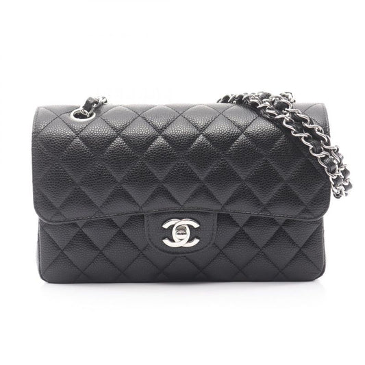 Chanel Shoulder Bag Matelasse W Flap A01113 Black Leather Matelasse Double Flap