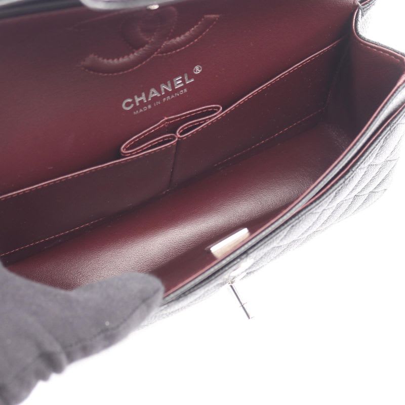 Chanel Shoulder Bag Matelasse W Flap A01113 Black Leather Matelasse Double Flap