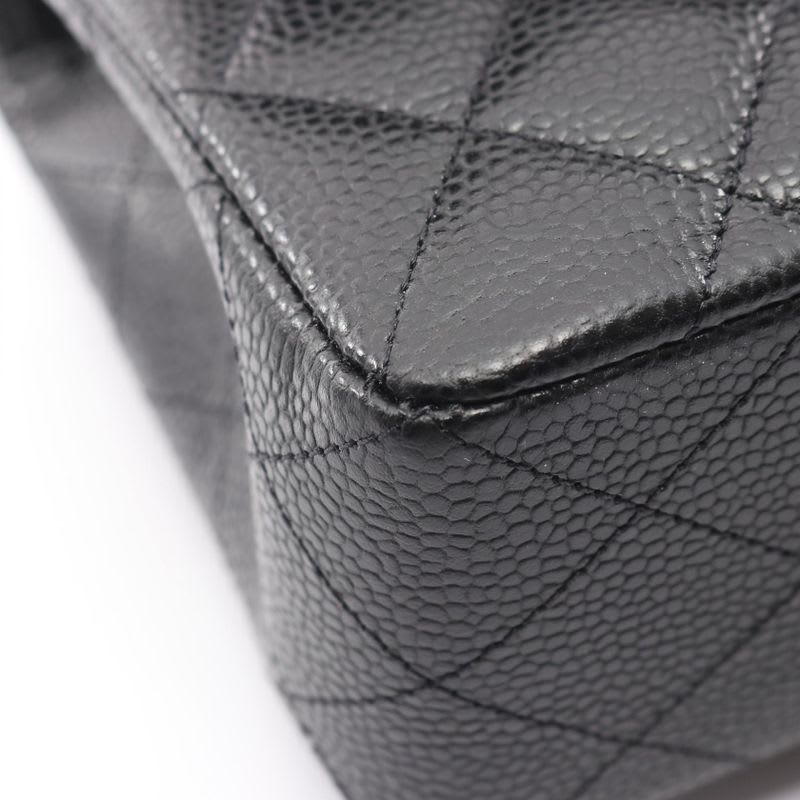 Chanel Shoulder Bag Matelasse W Flap A01113 Black Leather Matelasse Double Flap