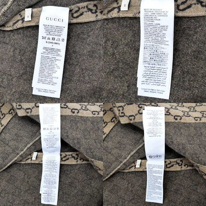 Gucci Cape GG Pattern Beige Dark Brown S Size 610488 Women's Apparel