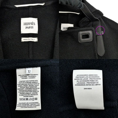 Hermes Cashmere Coat Black 32 Sizes 22aw2h0128da Women's Apparel Clothes