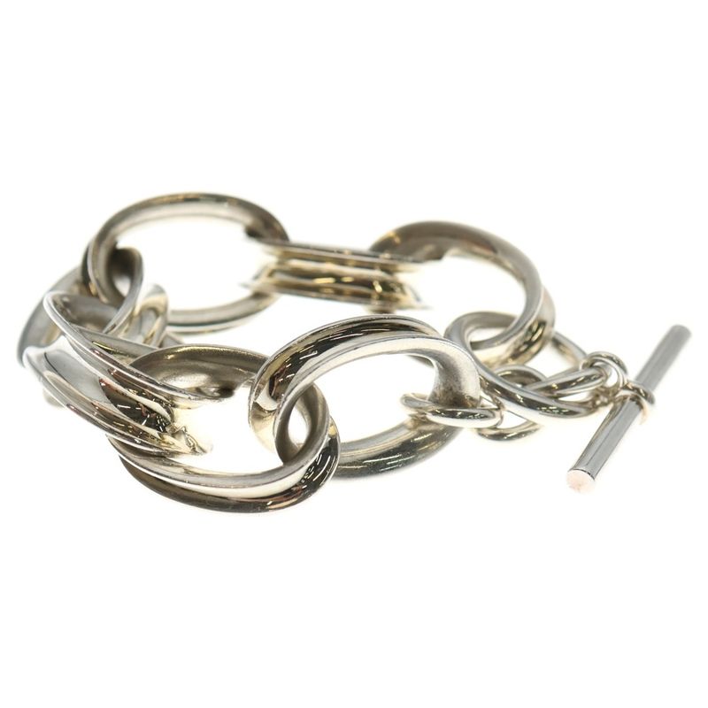 Hermes Reponse Silver Bracelet Silver