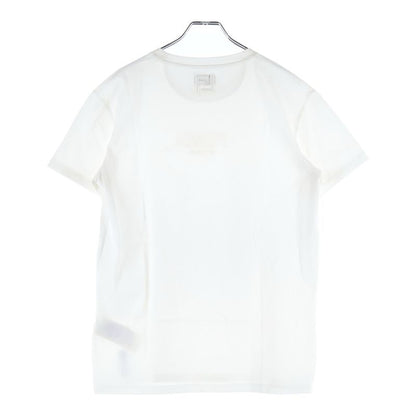 Fendi Front Logo Short Sleeve T-shirt Cut And Sewn White Fy1319atla