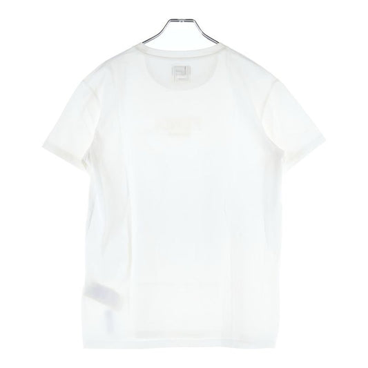 Fendi Front Logo Short Sleeve T-shirt Cut And Sewn White Fy1319atla