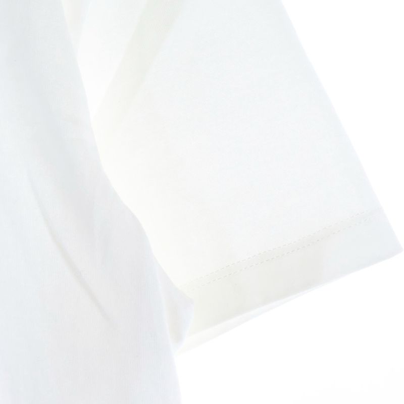 Fendi Front Logo Short Sleeve T-shirt Cut And Sewn White Fy1319atla