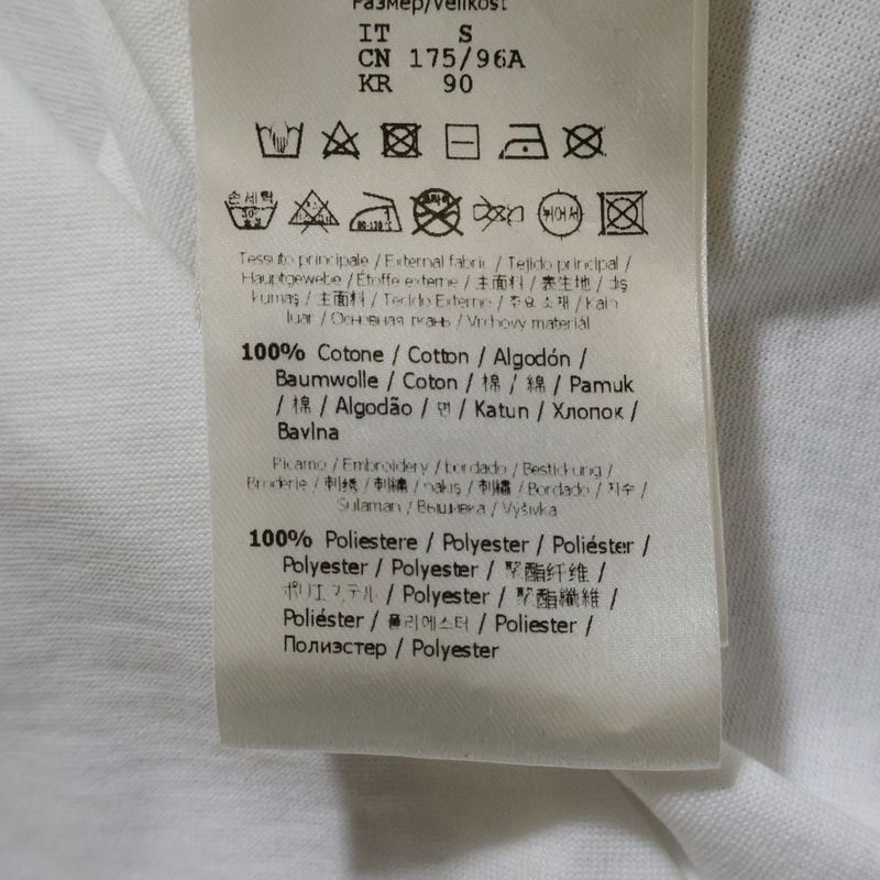 Fendi Front Logo Short Sleeve T-shirt Cut And Sewn White Fy1319atla