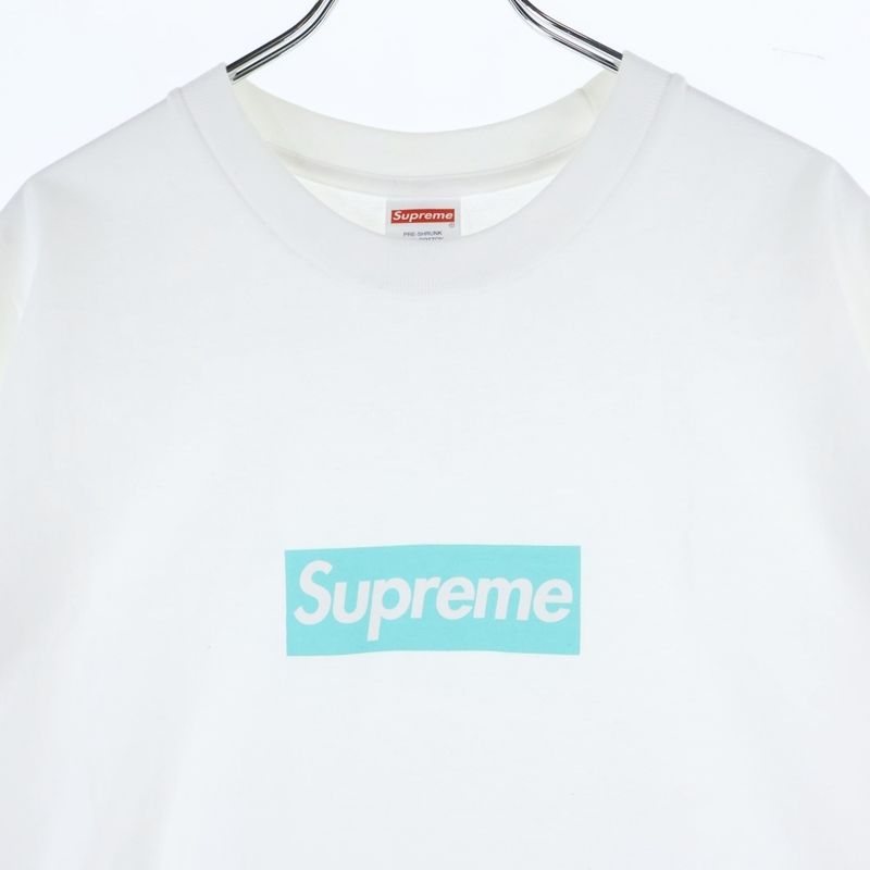 Supreme 21AW ×tiffany & Co Box Logo Tee Tiffany & Co Box Logo Print Short