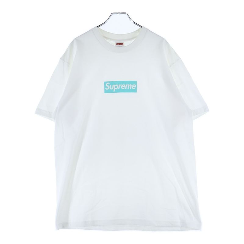 Supreme 21AW ×tiffany & Co Box Logo Tee Tiffany & Co Box Logo Print Short