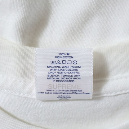Supreme 21AW ×tiffany & Co Box Logo Tee Tiffany & Co Box Logo Print Short