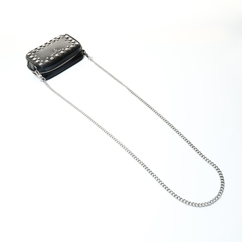 Prada Shoulder Bag Studded Mini