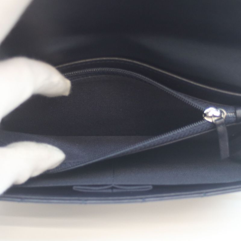 Chanel No 20 Navy Lambskin Boy Chanel Silver Hardware Chain Wallet Chain Long