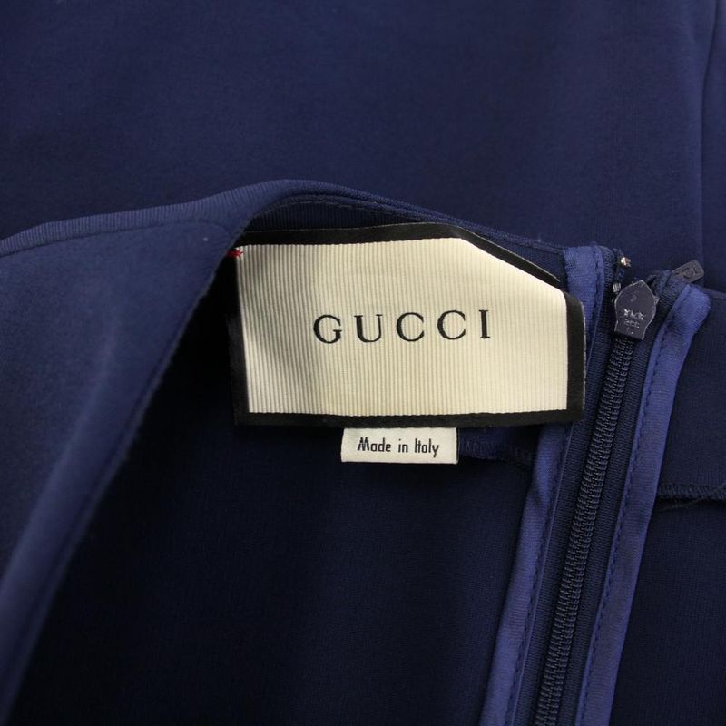 Gucci Jersey V-Neck Dress Jersey V-Neck Dress Short Sleeve Knee Length GG