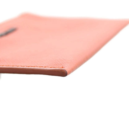 Prada Coin Case Leather Orange An10 • OH
