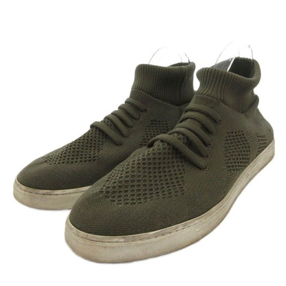 Fendi Sneakers Shoes Mid Cut Technical Knit 7 E Khaki 1058 Ff