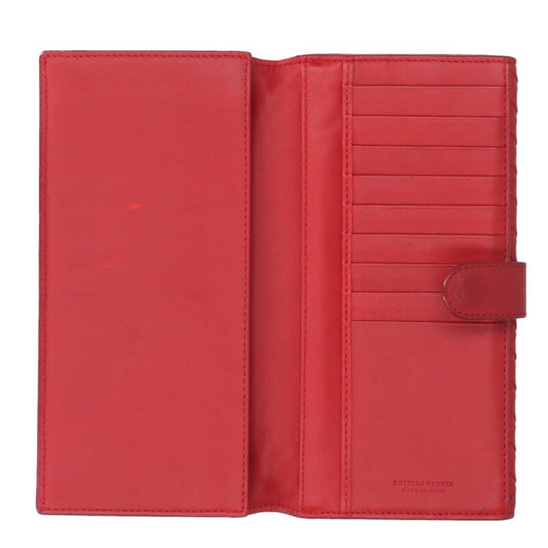 Bottega Veneta 134075 Intrecciato Leather Long Wallet Men's