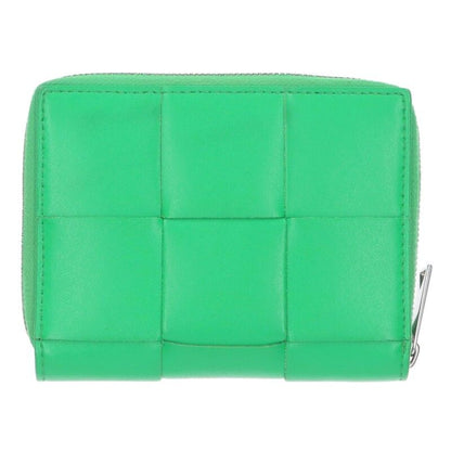 Bottega Veneta Cassette Intrecciato Leather Round Zip Wallet Men's