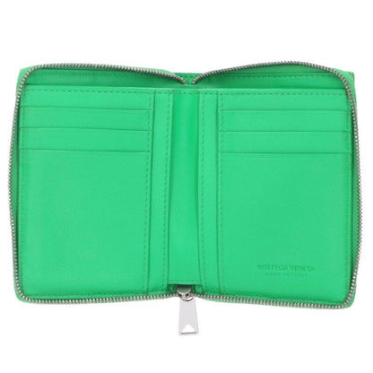 Bottega Veneta Cassette Intrecciato Leather Round Zip Wallet Men's