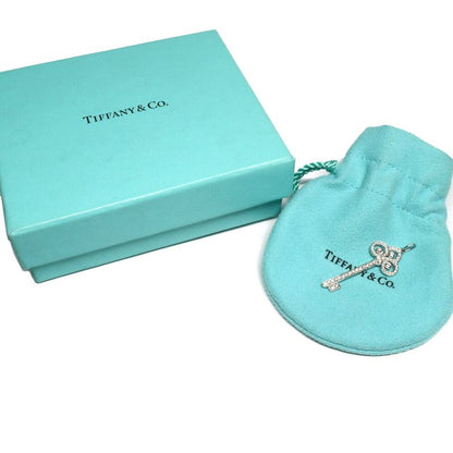 Tiffany & Co Fleur De Lis Key Pendant Pt950 Diamond Jewelry Women