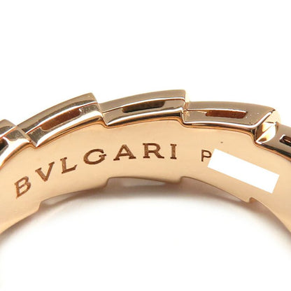Bvlgari Ring Serpenti Vipa-750pg 18K Pink Gold Diamond Malachite 51